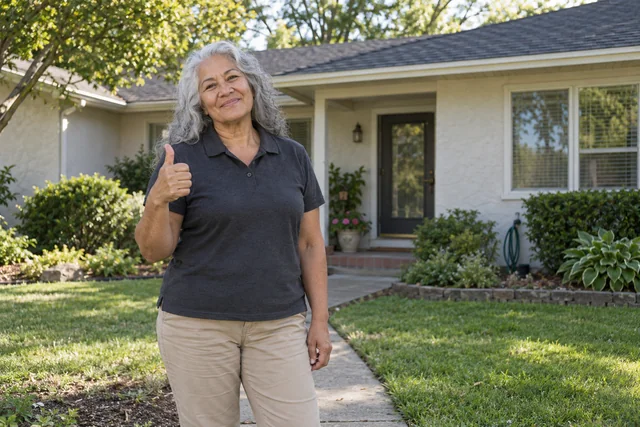 Person giving a thumbs up