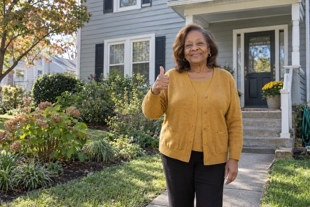 Person giving a thumbs up